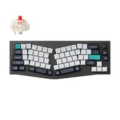 Keychron Keychron Q8 Max (Alice Layout) QMK/VIA Brezžična Mehanska Tipkovnica po meri, Ogljikov črnilo, Jupiter Red/Q8M-M1, (5000130939)