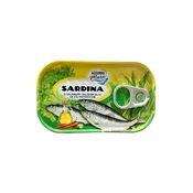 Azzurro Mare Sardina u biljnom ulju sa cili paprikom, 125 g