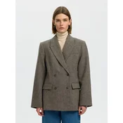 SELECTED Blazer SLWReeda pikčasto rjava