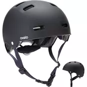BTWIN Črna in modra čelada za rolanje, rolkanje, vožnjo s skirojem MF500 L/59-62cm