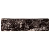 Vidaxl Preproga runner MARSA Črna 80 x 350 cm Poliester in PVC