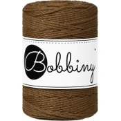 Bobbiny 3PLY Macramé Rope 1,5 mm 100 m Nut Brown Vrvica