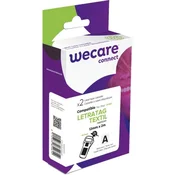 WECARE ARMOR pisalni trak 2 kosa z likanjem, združljiv z DYMO S0718850, črno/bel, 12 mm * 2 m K80052W4