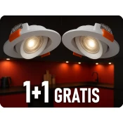 V-TAC LED nastavljiva točkovna svetilka 7W, 510lm, 38°, CCT sprememba barv 3000/4000/6500K, 1+1 gratis!