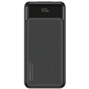 USAMS US-CD201 powerbank 30000mAh microUSB, USB-A, USB-C, 20W, PD, QC 3.0 with display black