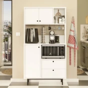 Hanah Home Komoda RE3-W, 88x161.2x35.5 cm, Bela