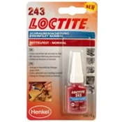 Loctite 243 5 ml modro lepilo za pritrjevanje kovinskih navojev, srednje trdno, univerzalno, ščiti pred rahljanjem elementov zaradi vibracij, za kovine, nerjaveče jeklo, aluminij, odobritev P1 NSF