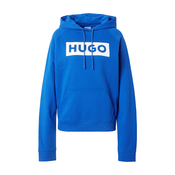 HUGO Sweater majica Dariane, kraljevsko plava / bijela