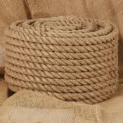 Vidaxl Vrv iz jute 1 mm Naravna 100% Tossa jute