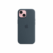 iPhone 15 Silicone Case sa MagSafe-om - Storm Blue