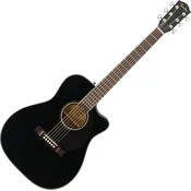 Fender CC-60SCE Concert Black Elektroakustična jumbo (Kot novo)
