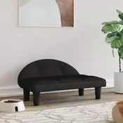 Vidaxl vidaXL Pasja postelja, črna, 70x52x30 cm, žamet