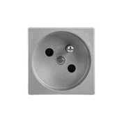 Enojna vtičnica Simon Connect K45 z/brez 16A IP20, hitri konektorji, eloksiran aluminij K22/8
