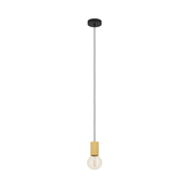 Eglo 900801 - Luster na lanku POZUETA 1xE27/40W/230V braon