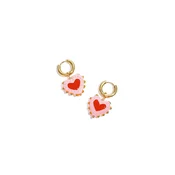 Cala Rose Uhani SUMMER HEART temno roza