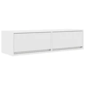 Vidaxl TV omarica s predalom Bela 100 x 31 x 25,5 cm Konstruiran les