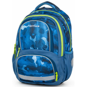Karton P+P Oxy NEXT školski ruksak, plavi sa vojnickim uzorkom