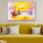 Wallity Dekorativna slika na kaljenom staklu, 70x100cm, Šarena