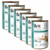 Brit Veterinary Diets GF dog Gluten & Grain free Sterilised 6 x 400 g