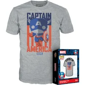 Funko Pop Tee Marvel Captain America