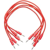 Erica Synths Braided eurorack patch cable 20cm (5pcs, red) 0,2 m Ravni - Ravni Patch kabel