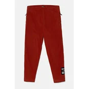 Otroški spodnji del trenirke Jack Wolfskin rjava barva, A60303