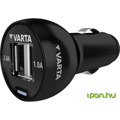 Varta Varta Avtomobilski Power-FastUSB polnilnik, bremenski tok maks.= 2.4 A