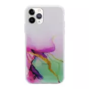 Maska Water Spark za iPhone 11 Pro transparent pink-zelena.