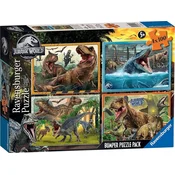 Ravensburger Jurski svet Puzzle 4x100 kosov