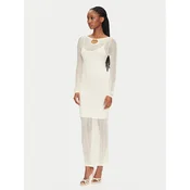 Marciano Guess Pletena obleka 5GGK45 5869Z Bela Regular Fit