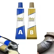 Netscroll 2x Dvokomponentno lepilo za hladno varjenje s hitrim strjevanjem za popravila kovin in drugih materialov, 4 tube, GlueStar