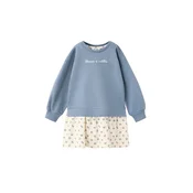 MANGO KIDS Obleka VIOLET opal/pastelno modra/oliva/naravno bela