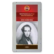 Koh-I-Noor Set drvenih bojica Mondeluz 3722, Gray line, 12 komada