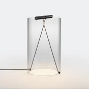 Namizna svetilka FLOS To-Tie T2 LED, črna - Dnevna soba/jedilnica - Dizajn - prozorno, črno mat - Steklo