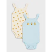 Sinsay - Pamucni bodi na bretele 2 pack - bledoplavo
