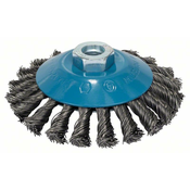 BOSCH Pletena pljosnata cetka 115, celicna 2608622058, 115 mm, 0,5 mm, M14