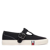Tenis superge Tommy Jeans Archive Y2K Mary Jane EN0EN03048 Črna