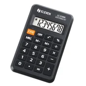 Eleven žepni kalkulator LC-310NB (LC310NR), 8-mestni zaslon, črn