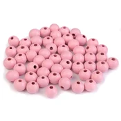 Lesene kroglice O8 mm - roza (20 g)