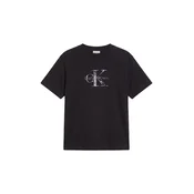 Calvin Klein Jeans Majica črna/srebrna