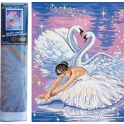 Norimpex Diamantna slika Labodje jezero 30x40cm