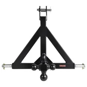 VEVOR Priklop za vlečno kljuko S-01 53x165x54 cm Črn
