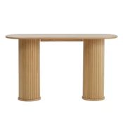 Stranska mizica v naravni barvi 40x130 cm Nola – Unique Furniture
