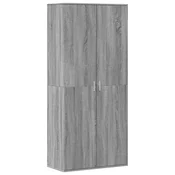 Vidaxl Omarica za čevlje siva sonoma 80x39x178 cm inženirski les