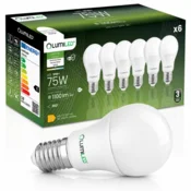 LUMILED 6x LED žarnica E27 A60 10W = 75W 1100lm 4000K nevtralna 260°
