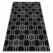 eoshop Preproga SPRING 20404993 Šestkotni sisal, zanka - črna ( - Velikost: 140x200 cm)