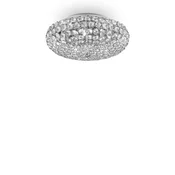 Ideal Lux - LED Kristalna stropna svetilka KING 5xG9/3W/230V pr. 38 cm krom