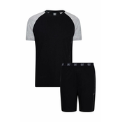Pamucna pidžama CR7 Cristiano Ronaldo boja: crna, bez uzorka