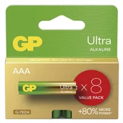 Baterija GP ULTRA alkalna LR03 AAA 8 kos 8/1