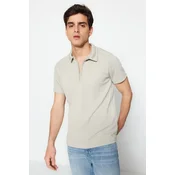 Trendyol Muška majica Tmnss23Po00019, Siva
